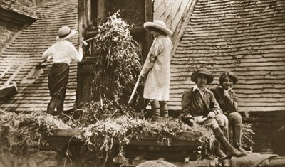 Women on the land: some interesting scenes at Evesham by English Photographer